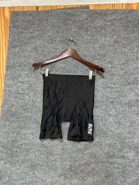 SLS3 Cycling Shorts Mens Small Black Padded Chamois 7 Inseam Bike Compression